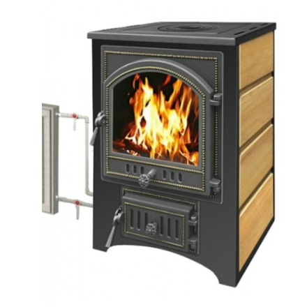 Печь-камин Везувий ПК-02 (205) с плитой и т/о песчаник 12 кВт Амазонка бай фото в Орше