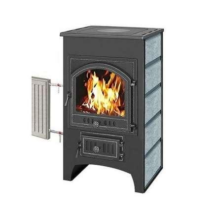 Печь-камин Везувий ПК-02 (205) с плитой и т/о змеевик 12 кВт купить в Орше