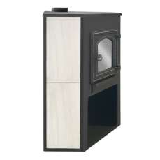 Стальной камин со стеклом ЭТНА (ДТ-4С) угловой Амазонка бай фото  в Орше