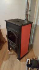 Купить  Печь-камин Везувий ПК-03 (224) с плитой красный 12 кВт в Орше в Орше