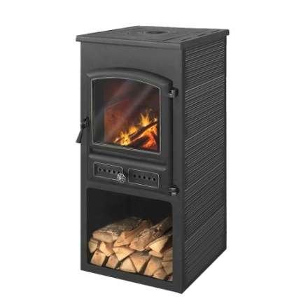 Печь-камин ЭТНА (БКД) с плитой Амазонка бай фото в Орше