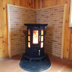 Отопительная печь Термофор Статика Квинта, чёрная бронза фото в Орше