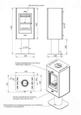 Купить стальной камин с шамотом Мета-Бел Рона в Орше фото в Орше