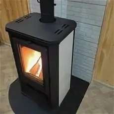 Купить стальной недорогой камин с шамотом Мета-Бел АОТ 7.0 Ритм в Орше фото в Орше