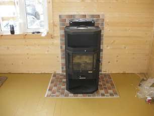 Купить большой камин с шамотом Мета-Бел Ангара-Аква в Орше фото в Орше