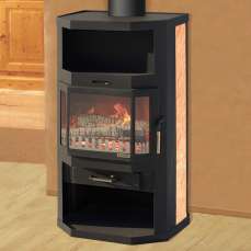 Купить стильный камин с шамотом Мета-Бел Ангара-Аква в Орше фото в Орше