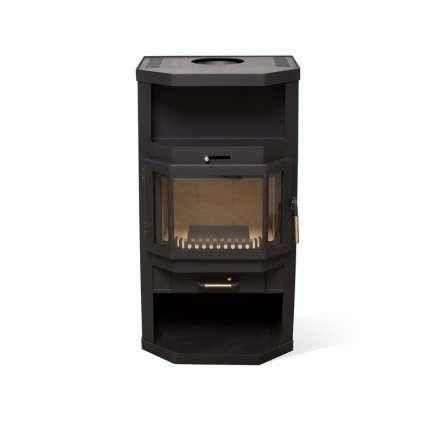 Купить стальной камин с шамотом Мета-Бел Ангара-Аква в Орше фото в Орше