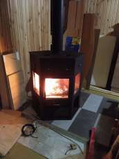 Печь-камин Енисей с плитой Мета бел в Орше