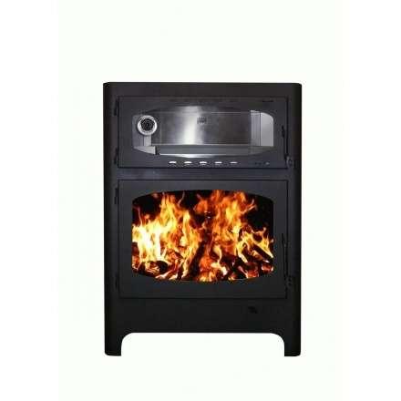 Печь-камин Бавария Эко с духовкой и плитой фото в Орше