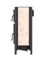 Печь-камин со стеклом Бавария Эко с духовкой и плитой фото в Орше