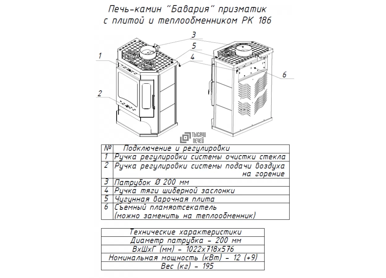 Недорогой камин с дровницей Бавария призматик с плитой фото в Орше