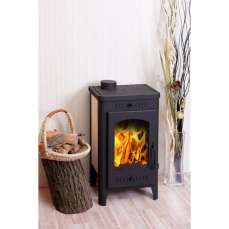 Недорогой стальной камин со стеклом Бавария фото в Орше