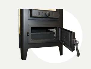 Чугунный камин со стеклом Бавария Оптима Чугун с плитой фото в Орше