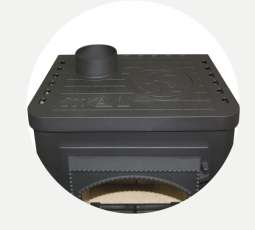 Чугунный камин Бавария Оптима Чугун с плитой фото в Орше