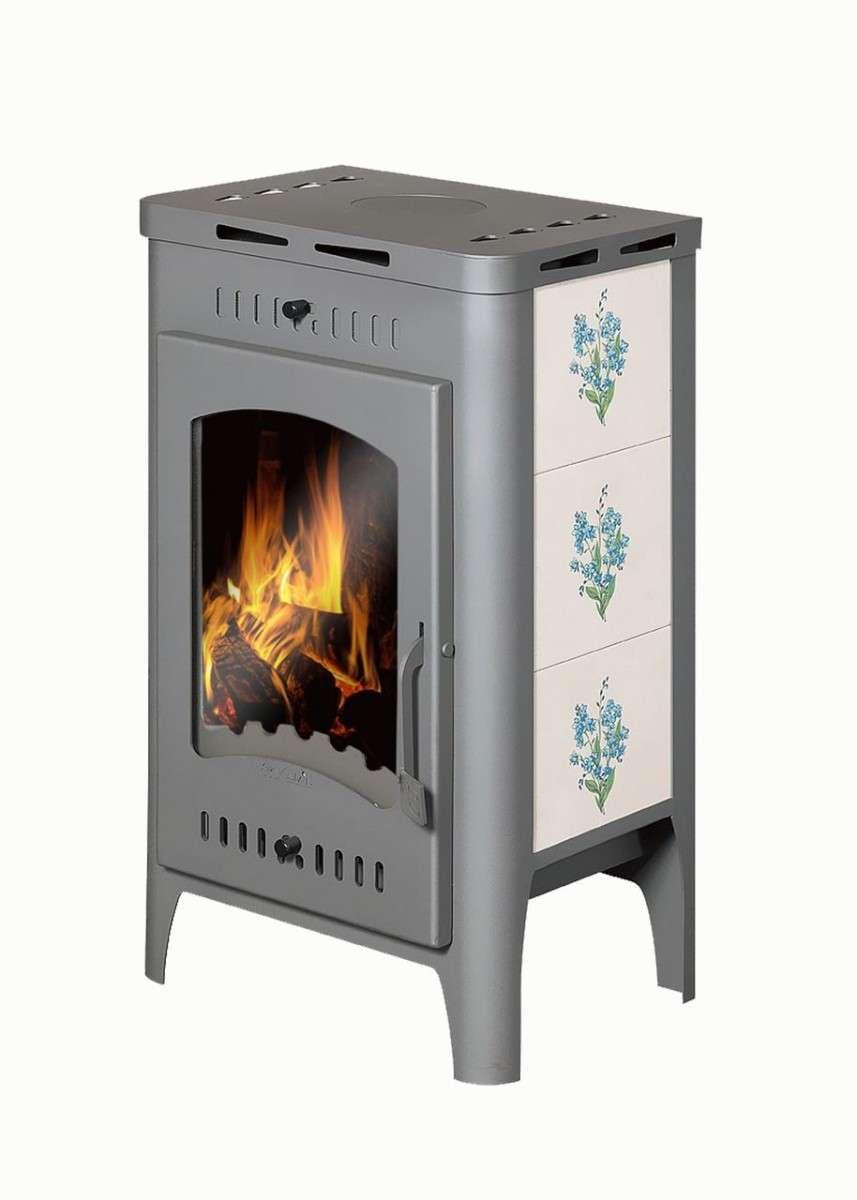 Печь-камин Бавария Оптима Незабудка Амазонка бай фото в Орше