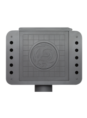 Стальной камин БАВАРИЯ ЭКО с плитой одна конфорка фото в Орше