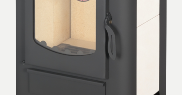 Стальной камин БАВАРИЯ ЭКО с плитой одна конфорка фото схема в Орше