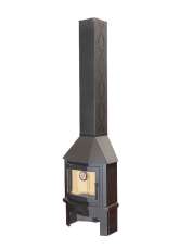 Камин Мюнхен пристенно-угловой графит Амазонка бай фото в Орше