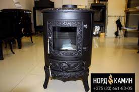 Купить Печь-камин NORDflam Palestro patine в интерьере в Орше Амазонка бай фото в Орше