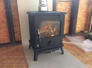 Печь-камин чугунный FireWay Paul в интерьере патина медь Амазонка бай фото в Орше