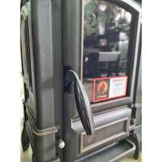 Печь-камин чугунный FireWay Bruno в интерьере патина медь Амазонка бай фото в Орше