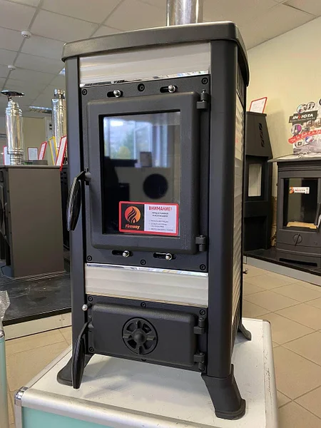 Печь-камин чугунный FireWay Klemens в интерьере Амазонка бай фото в Орше