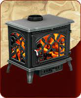 Печь-камин чугунный FireWay Demetra в интерьере Амазонка бай фото в Орше