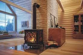 Печь-камин чугунный FireWay Demetra в интерьере Амазонка бай фото в Орше