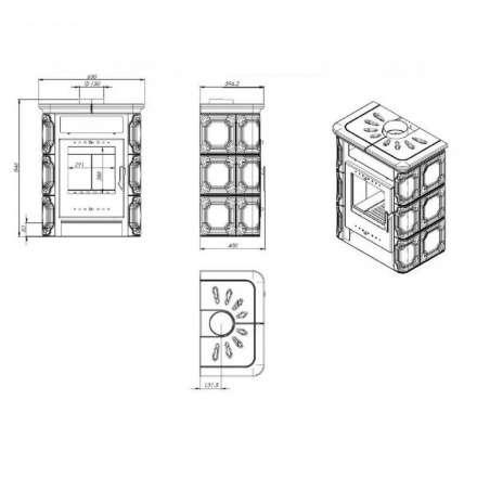 Купить Печь-камин NORDflam Arta в Орше Амазонка бай фото в Орше
