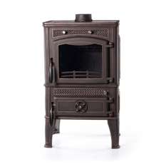 Печь-камин FireWay Dacha патина бронза Амазонка бай фото в Орше