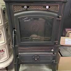 Печь-камин FireWay Dacha патина бронза в интерьере Амазонка бай фото в Орше