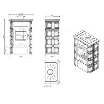 Купить Печь-камин NORDflam Coria в Орше Амазонка бай фото в Орше