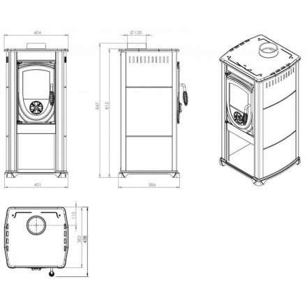 Купить Печь-камин NORDflam Fokus в Орше Амазонка бай фото в Орше