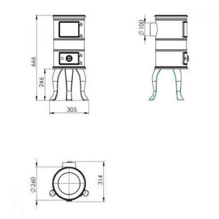Купить Печь-камин NORDflam Ermis в Орше Амазонка бай фото в Орше