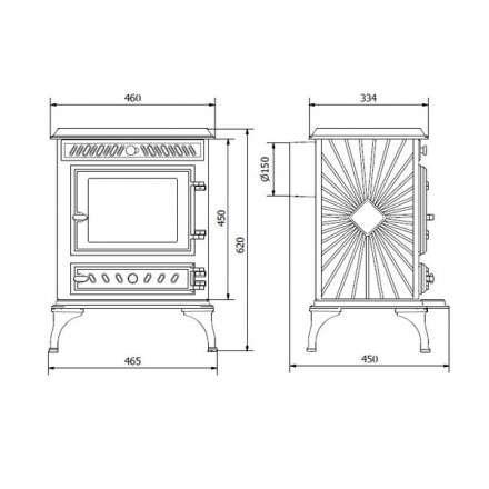Купить Печь-камин Kawmet P3 (7.4 кВт) EKO в интерьере чугунный в Орше фото в Орше