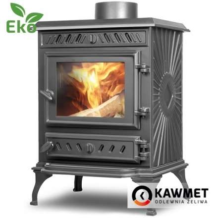 Купить Печь-камин Kawmet P3 (7.4 кВт) EKO в интерьере чугунный в Орше фото в Орше