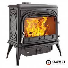 Купить Печь-камин KAWMET Premium SPHINX S6 (13,9 kW) в интерьере чугунный в Орше фото в Орше