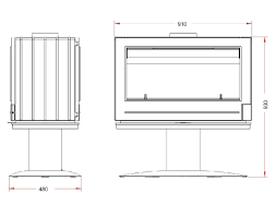 Купить Печь-камин Invicta Nelson чугунная в Орше в Орше
