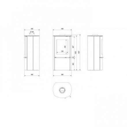 Купить Печь-камин Kratki Falcon 9 в Орше