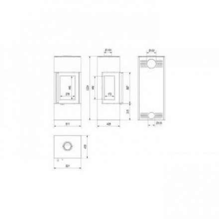 Купить Печь-камин Kratki THOR 8 View в Орше Амазонка бай фото в Орше