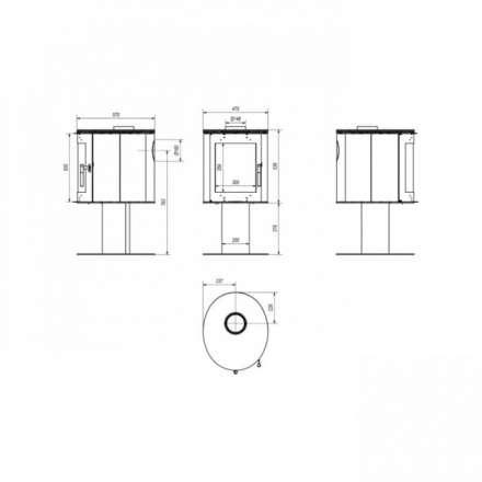 Купить Печь-камин Kratki Koza/Orbit в Орше Амазонка бай фото в Орше