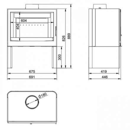 Купить Печь-камин KFD STO iM 14 в интерьере чугунная в Орше в Орше