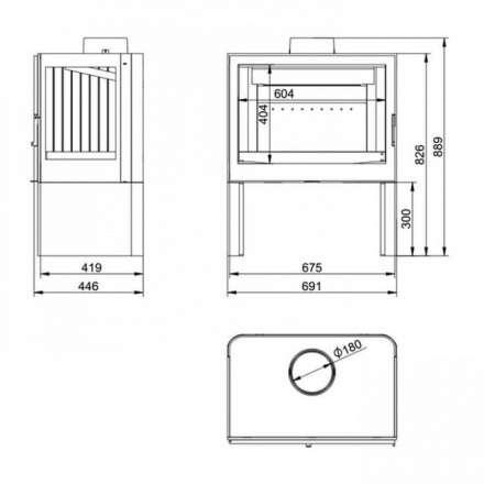 Купить Печь-камин KFD STO M 14 в интерьере чугунная в Орше в Орше
