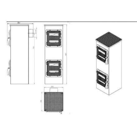 Купить отопительную печь Nordflam Genua в Орше