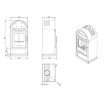  Купить Печь-камин NORDflam Teramo в Орше Амазонка бай фото в Орше