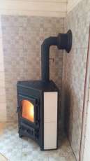 Купить Печь-камин Везувий ПК-01 (270) угловой красный 9 кВт в Орше в Орше