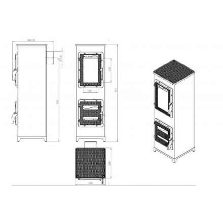 Купить отопительную печь Nordflam Padva Амазонка бай фото в Орше
