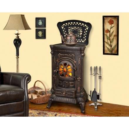 Печь-камин Ambra Eurokom Амбра Амазонка бай фото в Орше