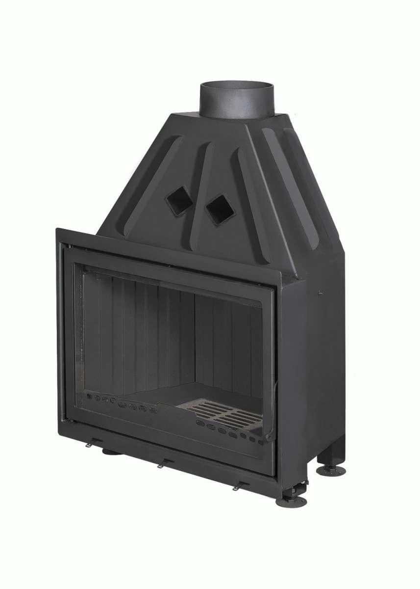Каминная топка Экокамин Альфа 800 B черный шамот купить в Орше