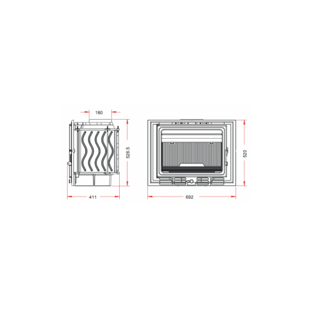Каминная топка Invicta 700 ECO 14kW в Орше